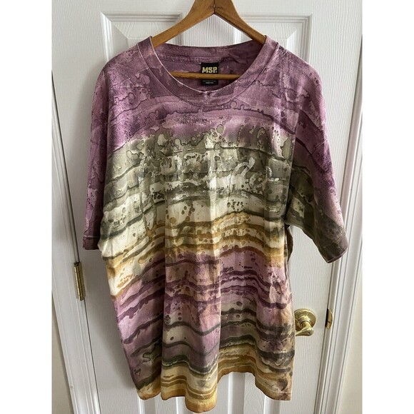 Vintage MSP Shirt Men XL Drip Tie Dye Single Stitch Caurcao Miami USA - Picture 1 of 14